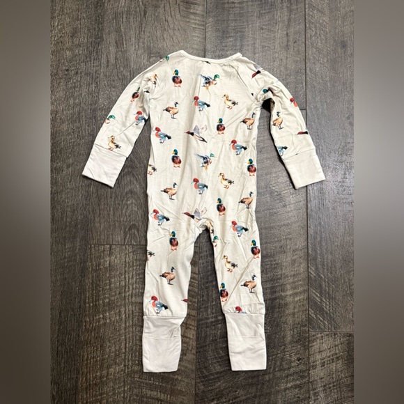 Bamboo Baby Zipper Sleeper Pajamas Duck Print 6-12 month - Picture 5 of 5
